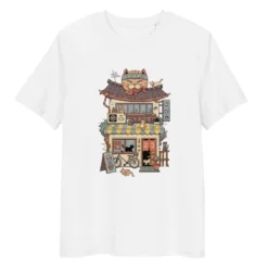 Japanese Tee Shirt - Neko Coffee