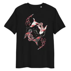 Japanese Tee Shirt - Sakura Koi 9 Japanese Tee Shirt - Sakura Koi -Nippon Life Market t shirt japonais sakura koi s noir 543