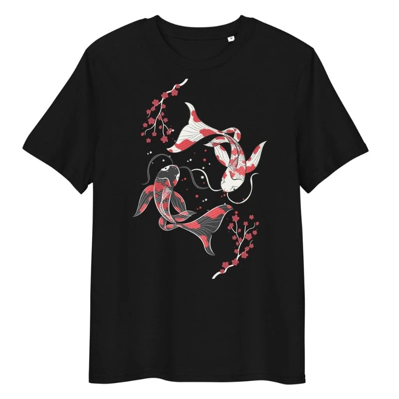 Japanese Tee Shirt - Sakura Koi 4 Japanese Tee Shirt - Sakura Koi - Image 4