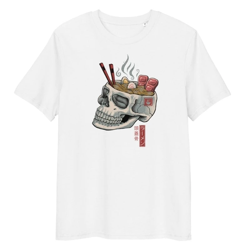 Japanese Tee Shirt - Skull Ramen 3 Japanese Tee Shirt - Skull Ramen - Image 3