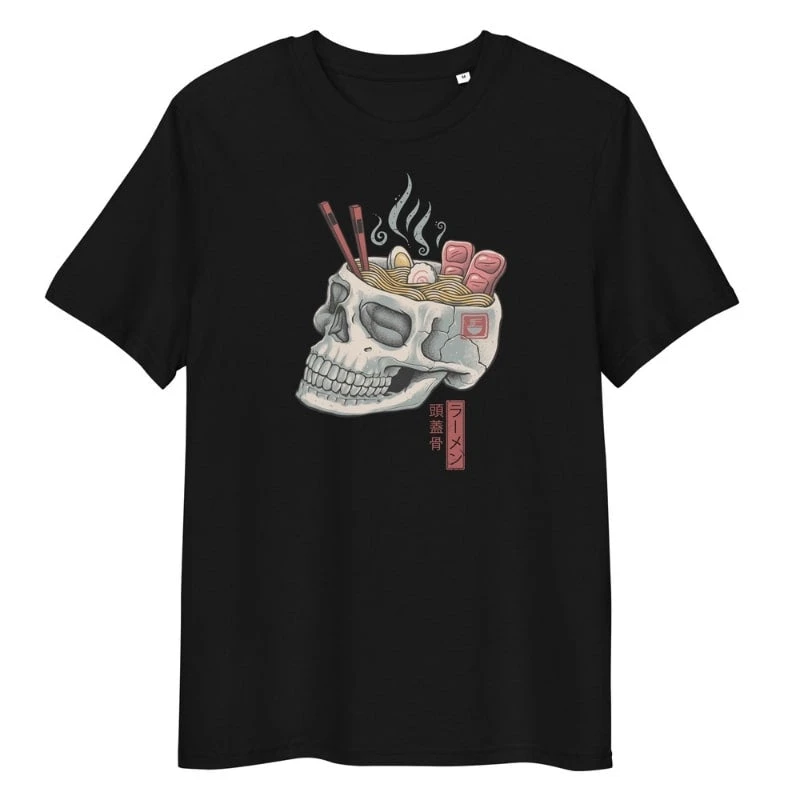 Japanese Tee Shirt - Skull Ramen 1 Japanese Tee Shirt - Skull Ramen
