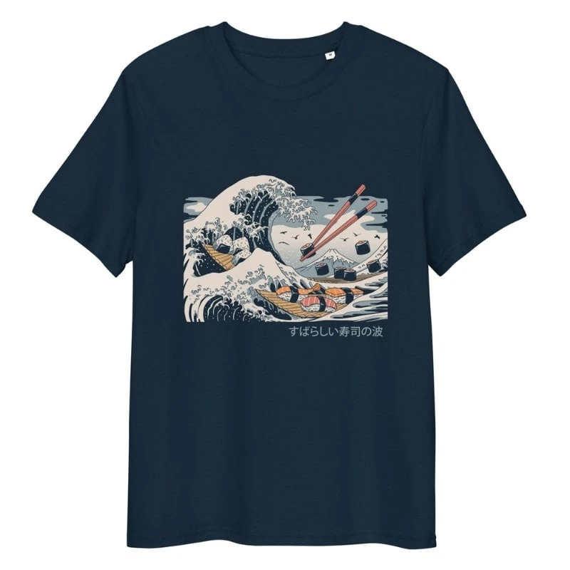 Japanese Tee Shirt - Sushi Kanagawa 1 Japanese Tee Shirt - Sushi Kanagawa