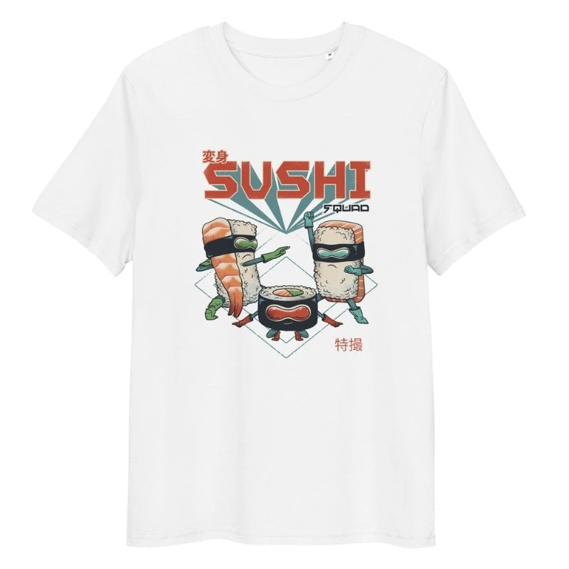 Japanese Tee Shirt - Sushi Squad 1 Japanese Tee Shirt - Sushi Squad
