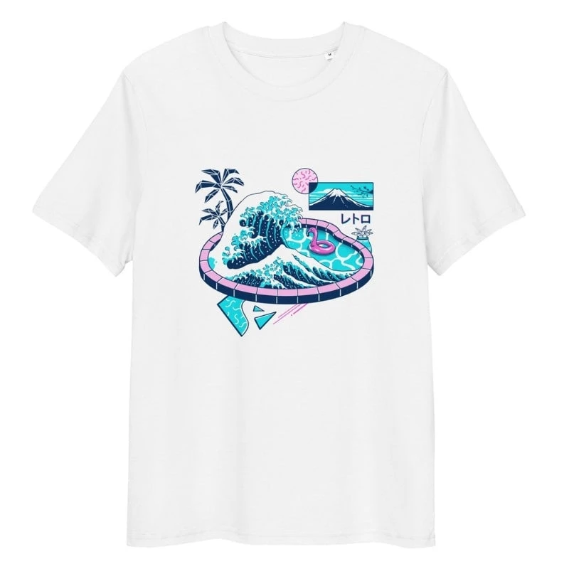 Japanese Tee Shirt - The Great Pool Off Kanagawa 1 Japanese Tee Shirt - The Great Pool Off Kanagawa