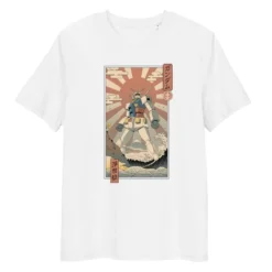 Japanese Tee Shirt - Ukiyo-e Mecha & Fuji
