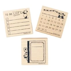 Japanese Panda Stamp - To-Do List -Nippon Life Market tampon japonais panda to do list 403