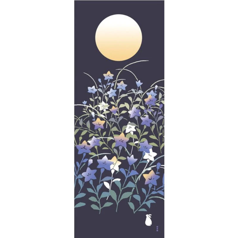 Tenugui - Kikyo Flowers 1 Tenugui - Kikyo Flowers