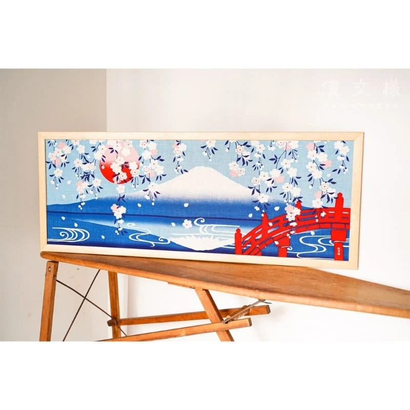 Japanese Tenugui – Fuji Sakura 2 Japanese Tenugui – Fuji Sakura - Image 2