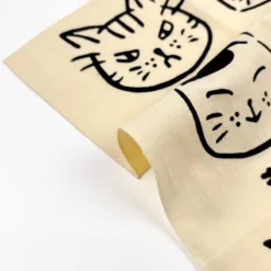 Tenugui - Cat Print -Nippon Life Market tenugui japonais imprime chat 518