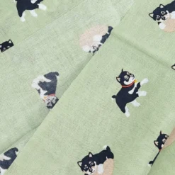 Tenugui Towel Shiba 7 Tenugui Towel Shiba -Nippon Life Market tenugui japonais kuro shiba 452