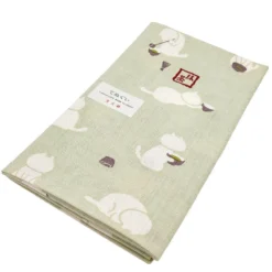 Tenugui Cloth Matcha Cat 8 Tenugui Cloth Matcha Cat -Nippon Life Market tenugui japonais matcha cat 793