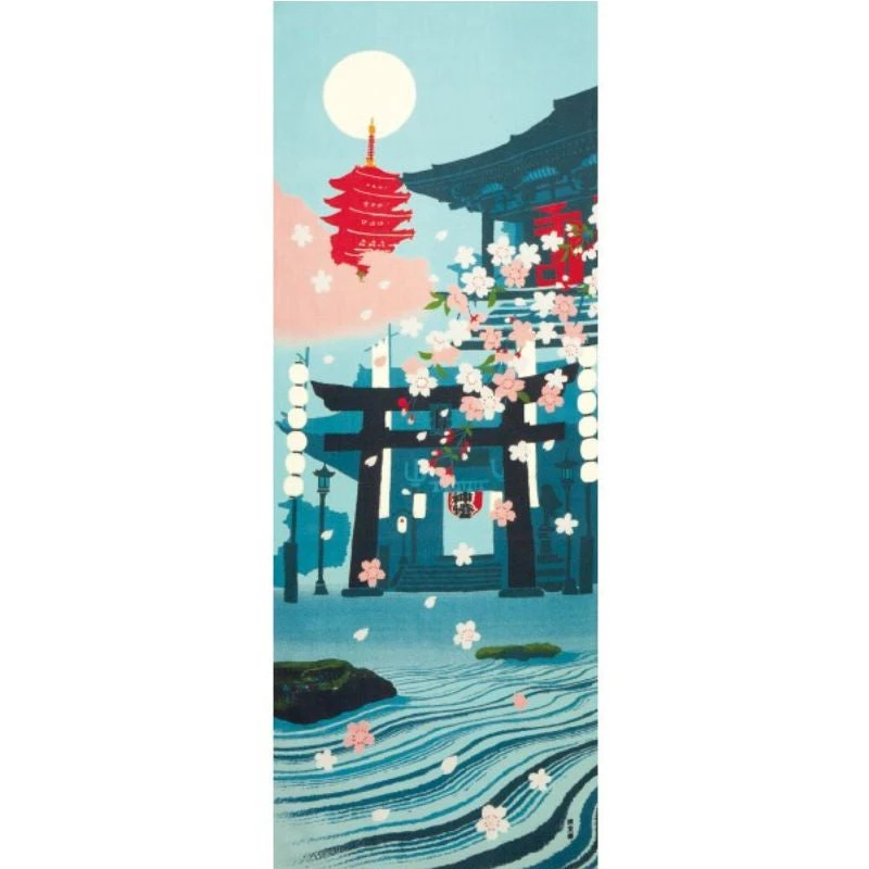 Japanese Tenugui - Tochoji 1 Japanese Tenugui - Tochoji