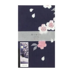 Japanese Tenugui – Yozakura 5 Japanese Tenugui – Yozakura -Nippon Life Market tenugui japonais yozakura 274