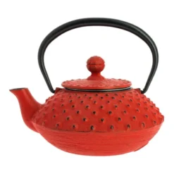 Iwachu Cast Iron Teapot - Red - 12 Fl Oz