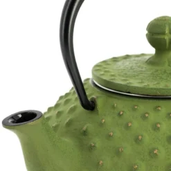 Iwachu Cast Iron Teapot - Green - 12 Fl Oz -Nippon Life Market theiere japonaise fonte iwachu vert 350 ml 261