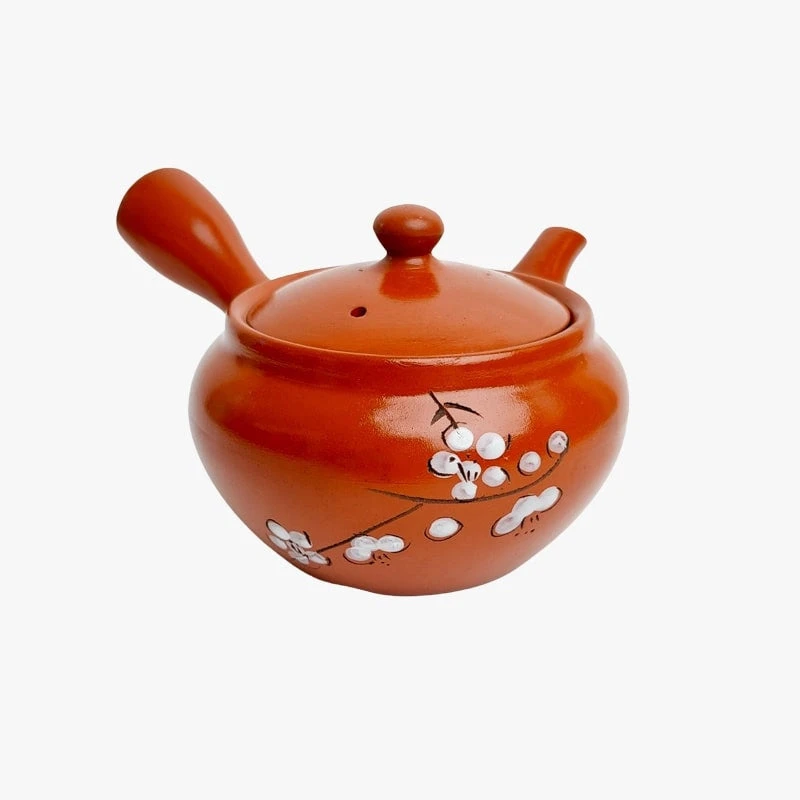 Japanese Ceramic Teapot - Red Kyusu 3 Japanese Ceramic Teapot - Red Kyusu - Image 3