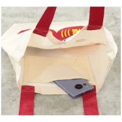 Japanese Tote Bag – Ivory Shiba Daruma -Nippon Life Market tote bag ivoire shiba daruma 191