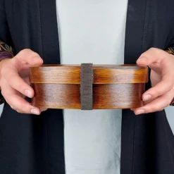 Traditional Wooden Bento Box -Nippon Life Market traditional wooden bento box 325