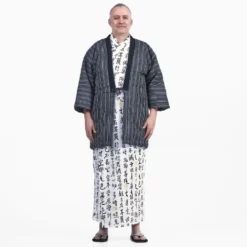 Japanese Hanten Jacket - Men -Nippon Life Market veste hanten japonaise homme 457