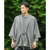 Grey Kimono Jacket Men