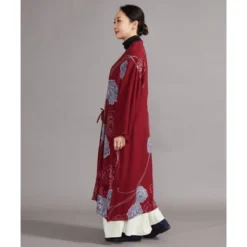 Long Red Cardigan 11 Long Red Cardigan -Nippon Life Market veste kimono long femme rouge 516