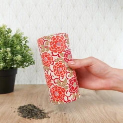 Washi Paper Tea Box - Orange -Nippon Life Market washi paper tea box orange 651