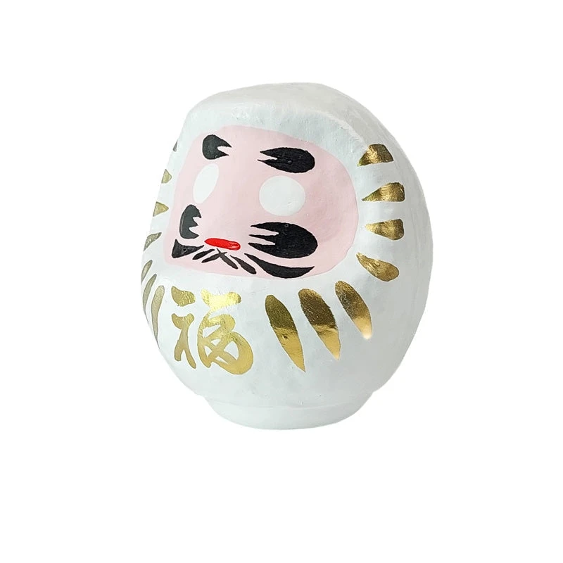 White Japanese Daruma Doll 4 White Japanese Daruma Doll - Image 4