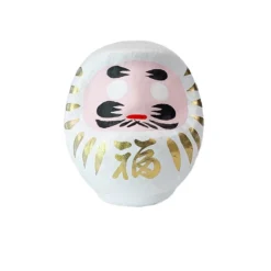 White Japanese Daruma Doll