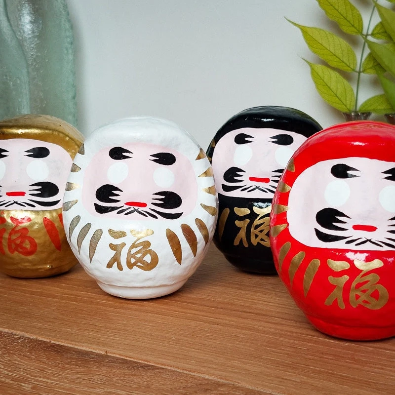 White Japanese Daruma Doll 5 White Japanese Daruma Doll - Image 5