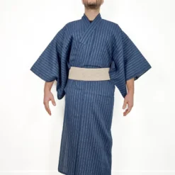 Blue Striped Yukata