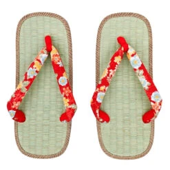 Japanese Zori For Women - Akai Hanao