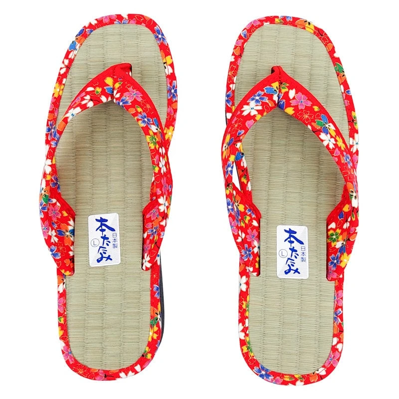 Japanese Zori - Sakura Red 1 Japanese Zori - Sakura Red