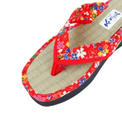 Japanese Zori - Sakura Red 8 Japanese Zori - Sakura Red -Nippon Life Market zori japonaises sakura rouge eu 35 37 739